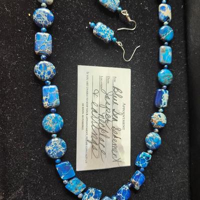 Blue Sea Sediment Jasper Set