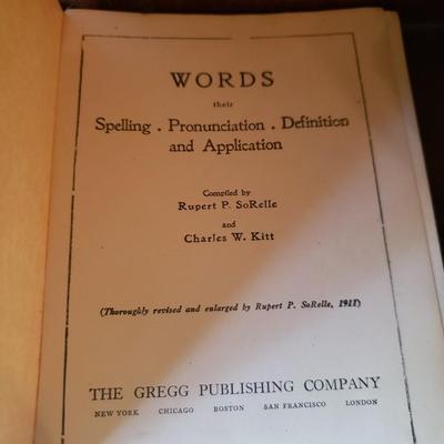 4 Antique Word & Arithmetic Books