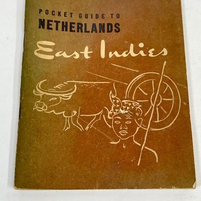 Pocket Guide in Netherlands East Indies vintage guide book