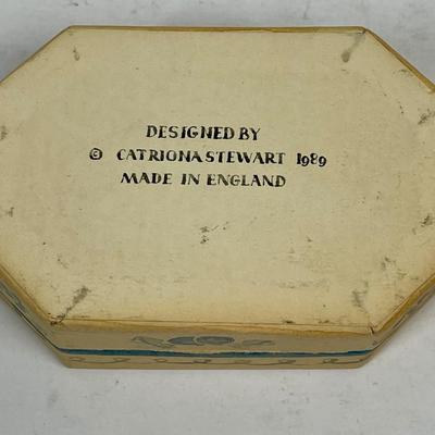 Paper Trinket Box Catriona Stewart 1989 Made in England