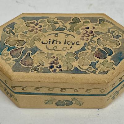 Paper Trinket Box Catriona Stewart 1989 Made in England