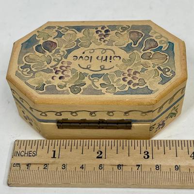 Paper Trinket Box Catriona Stewart 1989 Made in England