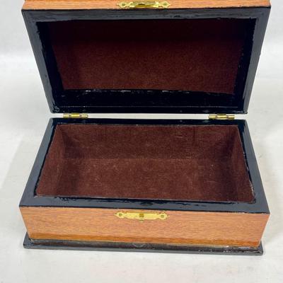 Earthly Paradise Artwork Decoupaged onto Trinket Box