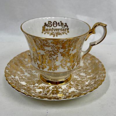 Royal Windsor 50th Anniversary Teacup and Saucer
