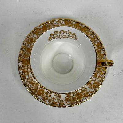Royal Windsor 50th Anniversary Teacup and Saucer
