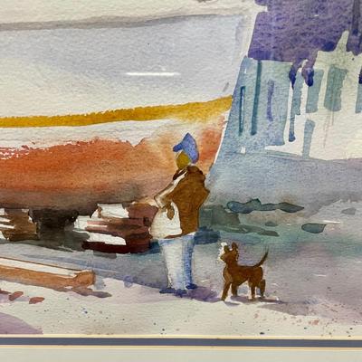 Boat Watercolor: Therapy by Bob Moodey