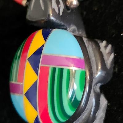 Native America Fetish Turtle with Inlay