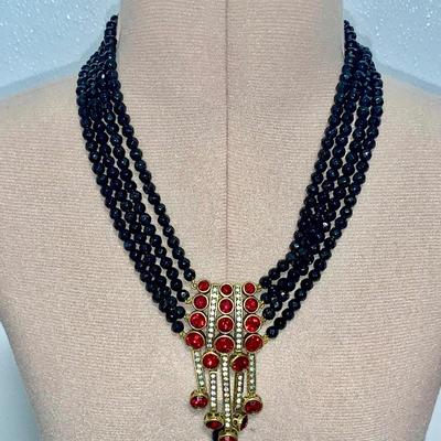 Heidi Daus "An Affair to Remember" - Art Deco Inspired Crystal Necklace