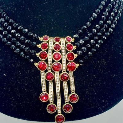 Heidi Daus "An Affair to Remember" - Art Deco Inspired Crystal Necklace