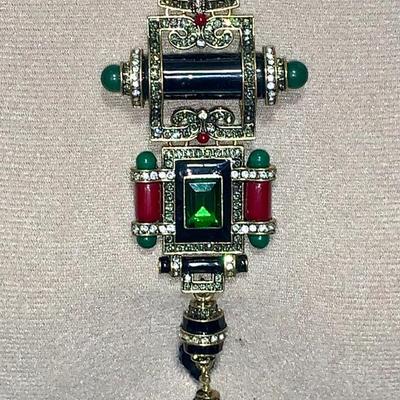 Heidi Daus "Dynamic Deco" Pendant drop Necklace