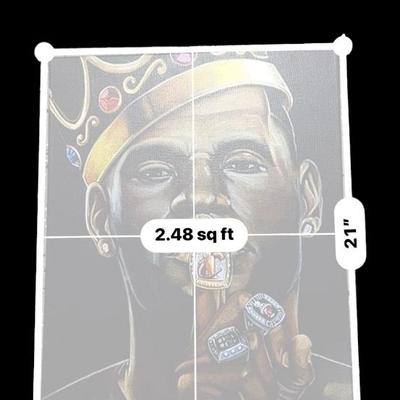 LeBron James - The King of Basketball print