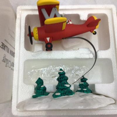 Spirit of the Snow Village Airplane Dept. 56 Snow Village