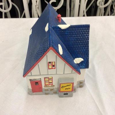 Service Station With Gas Pumps Dept. 56 Snow Village