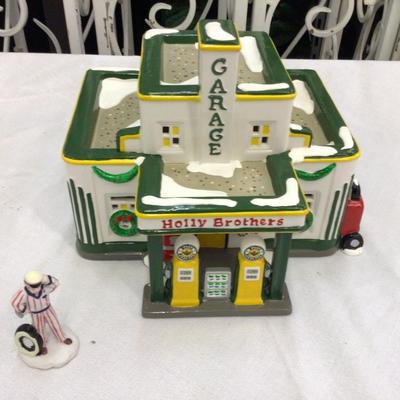 Holly Brother Garage Dept. 56 Snow Village