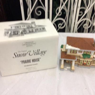 Prairie House Dept. 56 Snow Village