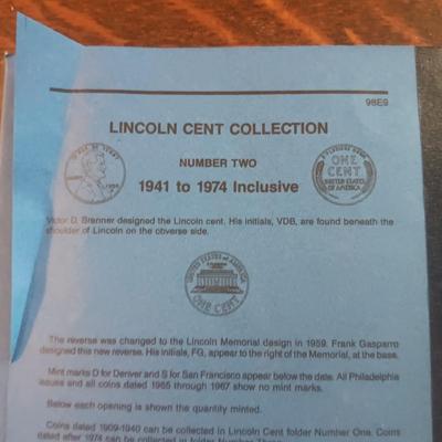 LINCOLN CENT 1941 - 1974 & LINCOLN CENT STARTING 1975