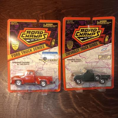 FORD AND CHEVROLET DIE-CAST ROAD CHAMPS