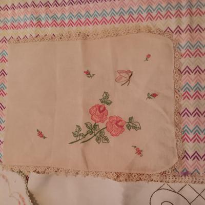 HAND EMBROIDERED LINENS