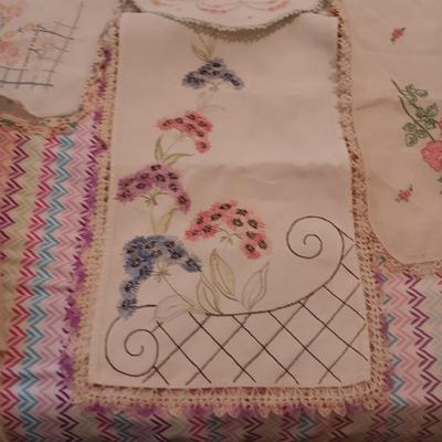 HAND EMBROIDERED LINENS