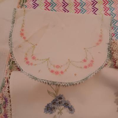 HAND EMBROIDERED LINENS
