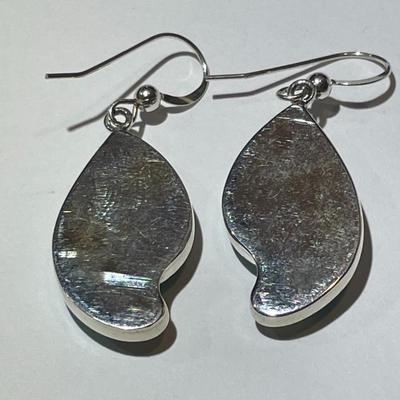 Sterling Silver Turquoise Dangling Earrings in New Never Worn Condition as Pictured.