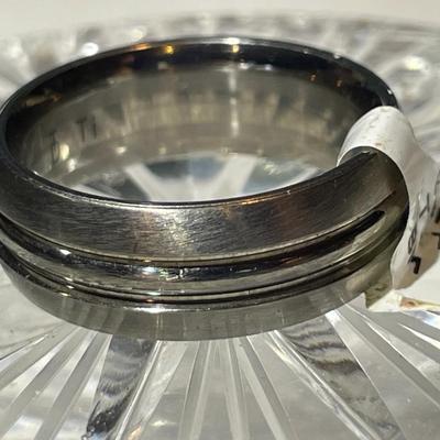 Titanium Size 9-3/4 in New Never Used Condition Wedding Band Ring as Pictured. (Ring-2).