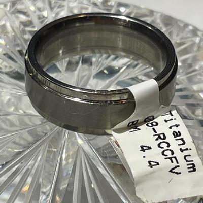 Titanium Size 9-3/4 in New Never Used Condition Wedding Band Ring as Pictured. (Ring-1)