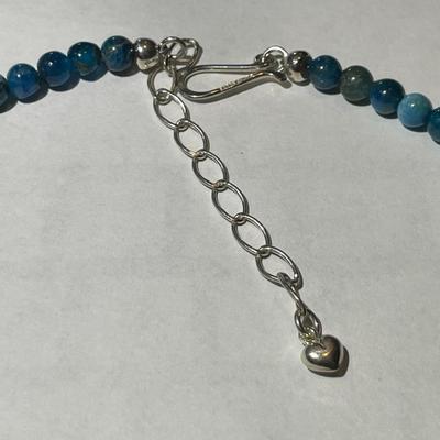 Jay King (DTR) Sterling Silver New Never Used Fashion Turquoise Beads 18"-20" Adjustable Necklace Preowned from an Estate....