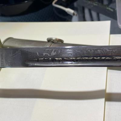 Vanguard Blade US MILITARY Dress & Ceremony Sword w/Scabbard Made in Toledo Spain 39" Long in Scabbard Preowned