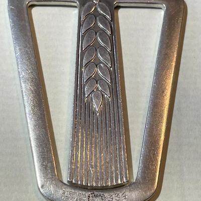 Vintage Georg Jensen Sterling Silver Money Clip in Good Preowned Condition.