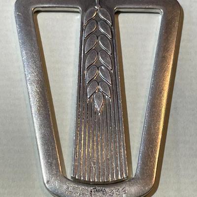 Vintage Georg Jensen Sterling Silver Money Clip in Good Preowned Condition.