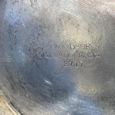 Vintage Windsor by Wm Rogers Silverplate Water Pitcher #3717 8.5" Tall Tarnished and Needs Polishing as Pictured.