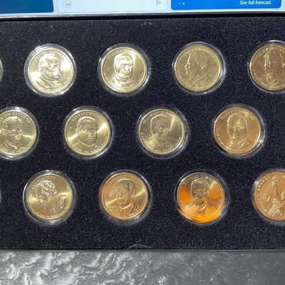 SET OF (20) 2007-2016 PRESIDENTIAL DOLLARS IN UNCIRCULATED CONDITION BOX-2 ($20 FACE VALUE) AS PICTURED.