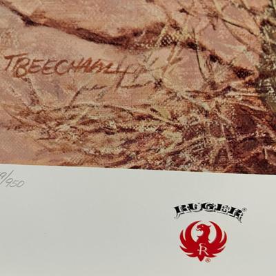 Border Patrol Lithograph by Tom Beecham Artist Signed 759/950 18" x 24" Unframed Shipped in a Tube.