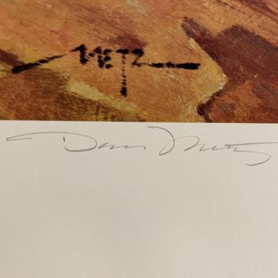 Living on the Edge Lithograph by D. Metz Artist Signed 759/950 18" x 24" Unframed Shipped in a Tube.