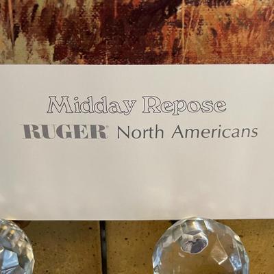 Midday Repose Lithograph by Leon Parson Artist Signed 759/950 18" x 24" Unframed Shipped in a Tube.