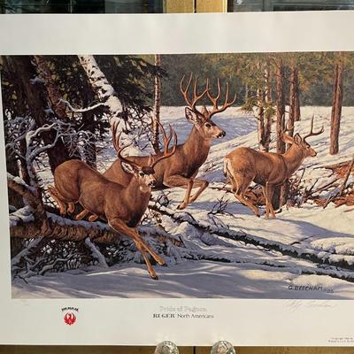 Pride of Pagosa Lithograph by Paul Bosman Artist Signed 758/950 18" x 24" Unframed Shipped in a Tube.