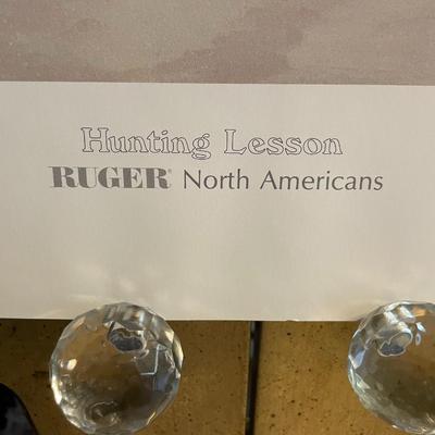 Hunting Lesson Lithograph by Gary Swanson Artist Signed 758/950 18" x 24" Unframed Shipped in a Tube.