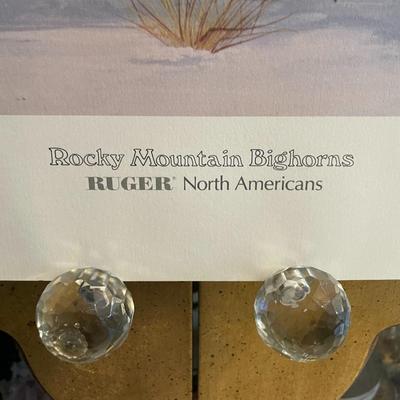 Rocky Mountain Bighorns Lithograph by Gary Swanson Artist Signed 759/950 18" x 24" Unframed Shipped in a Tube.