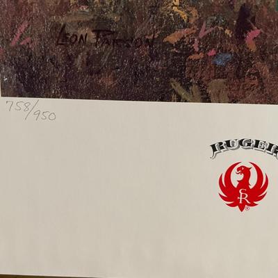 Migration Time Lithograph Signed by Artist Leon Parson 758/950 18" x 24" Unframed Shipped in a Tube.