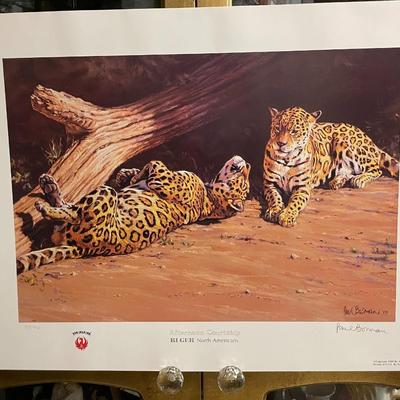 Afternoon Courtship Lithograph by Paul Bosman Artist Signed 759/950 18" x 24" Unframed Shipped in a Tube.