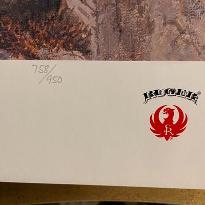 Double Trouble Lithograph Signed by Artist T. Beecham 758/950 18" x 24" Unframed Shipped in a Tube.