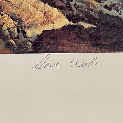 Fossil Creek Rams Lithograph Signed by Artist Dave Wade 758/950 18" x 24" Unframed Shipped in a Tube.