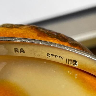 Vintage Scallop Shell Cape Cod Sterling Silver Bangle Bracelet Standard Size in Good Preowned Condition.