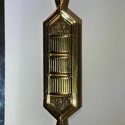 Lot #6 Star Trek Sterling Silver .925 (Dated 1992) Insignia 3-3/4" x 3/4" as Pictured.