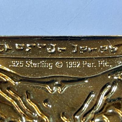 Lot #5 Star Trek Sterling Silver .925 (Dated 1992) Insignia 2-1/4" x 3-1/4" as Pictured.