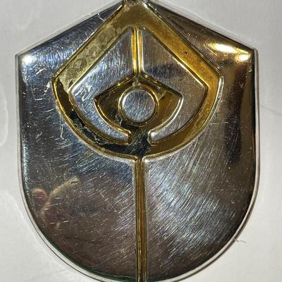 Lot #4 Star Trek Sterling Silver .925 (Dated 1992) Insignia 2-1/2" x 2-1/8" as Pictured.