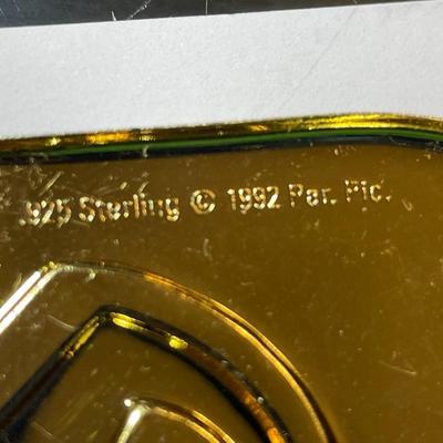 Lot #4 Star Trek Sterling Silver .925 (Dated 1992) Insignia 2-1/2" x 2-1/8" as Pictured.