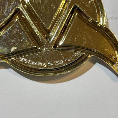 Lot #3 Star Trek Sterling Silver .925 (Dated 1992) Insignia 2-5/8" x 3-1/8" as Pictured.