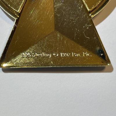 Lot #2 Star Trek Sterling Silver .925 (Dated 1992) Insignia 2" x 2-1/2" as Pictured.